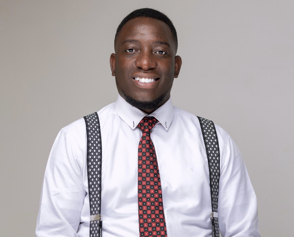 Ssendi Samuel with arms crossed